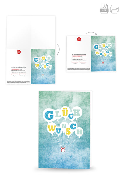 Wunschgutschein Glückwunsch - Ballon-Paket – Geschenkgutschein Ansicht 4