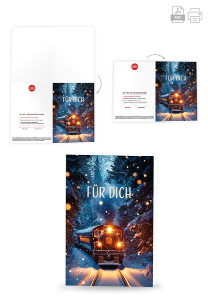 Wunschgutschein Für dich - Zug PDF – Geschenkgutschein Ansicht 4