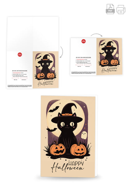 Wunschgutschein Happy Halloween - Katze – Geschenkgutschein Ansicht 8