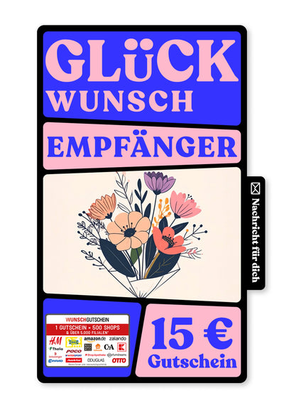 Digital - Danke - Blumenstrauß Beige