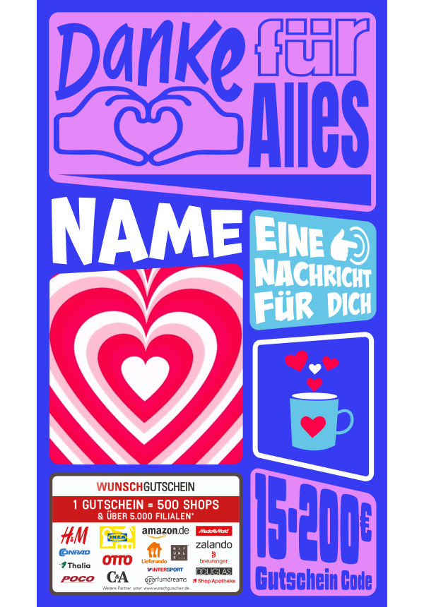 Digital - Danke für alles - Herz