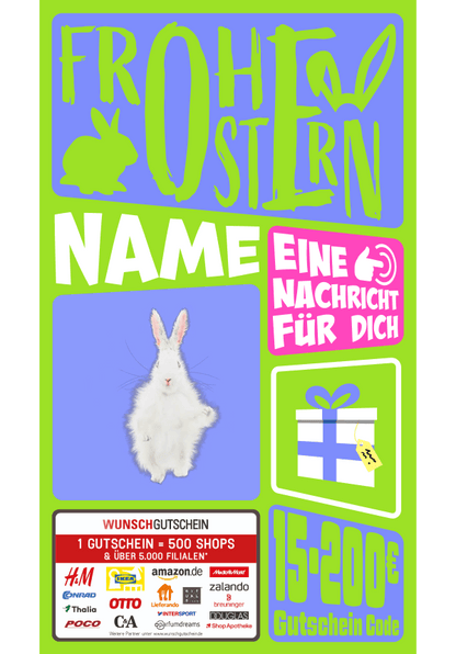 Digital - Frohe Ostern - Hase
