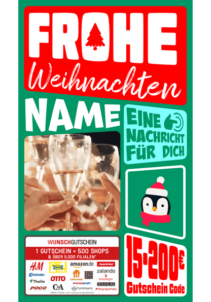Digital - Frohe Weihnachten - Tannenbaum