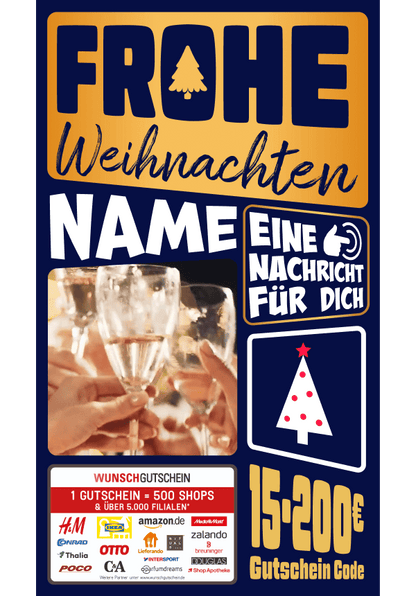 Digital - Frohe Weihnachten - Tannenbaum