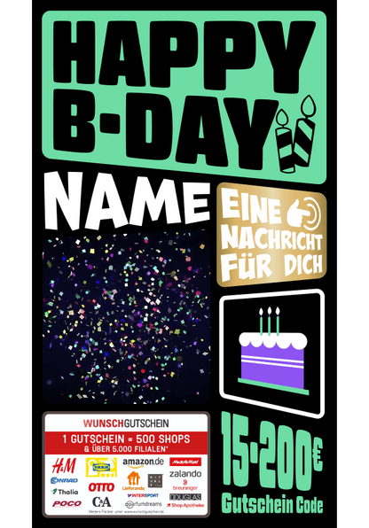 Digital - Happy B-Day - Kerze