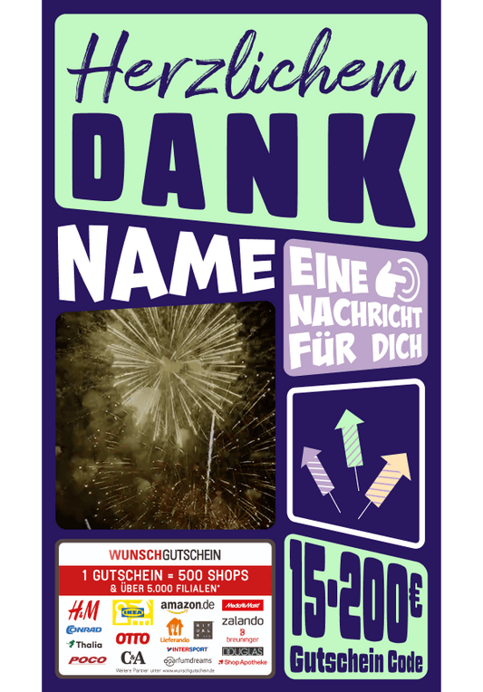 Digital - Herzlichen Dank