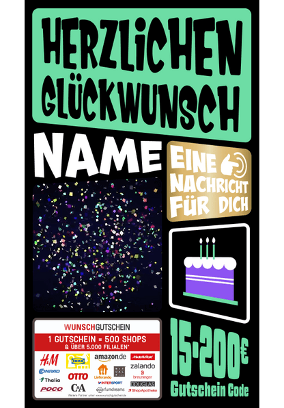Digital - Herzlichen Glückwunsch