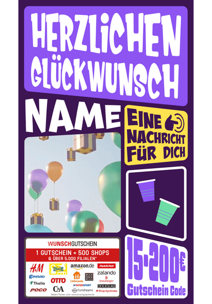 Digital - Herzlichen Glückwunsch