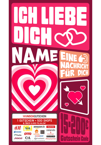 Digital - Ich liebe dich - Herzen