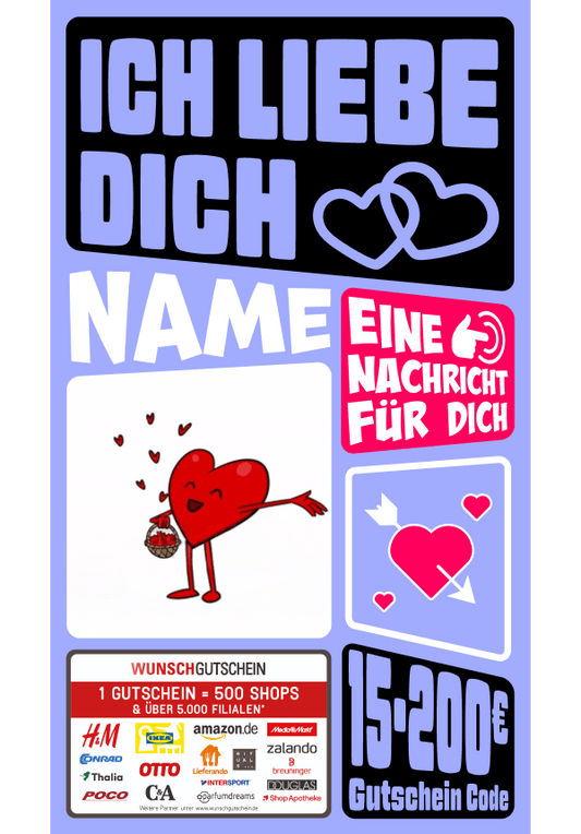 Digital - Ich liebe dich - Herzen