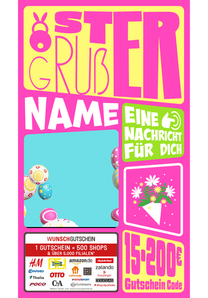 Digital - Ostergruß - Hase