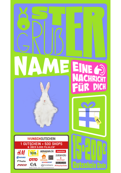 Digital - Ostergruß - Hase