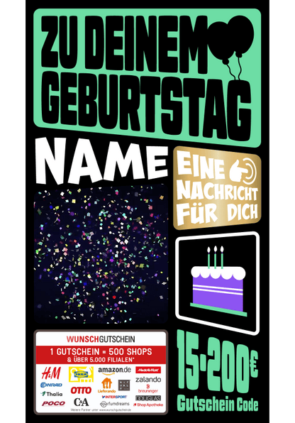 Digital - Zu deinem Geburtstag - Ballon