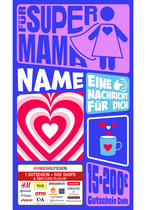Digital - Für Super Mama - Heldin