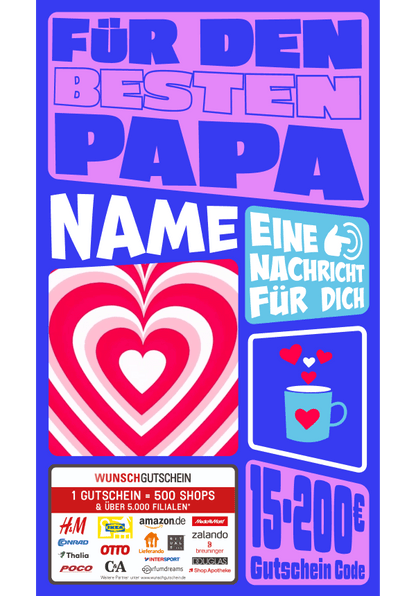 Digital - Für den besten Papa - bold