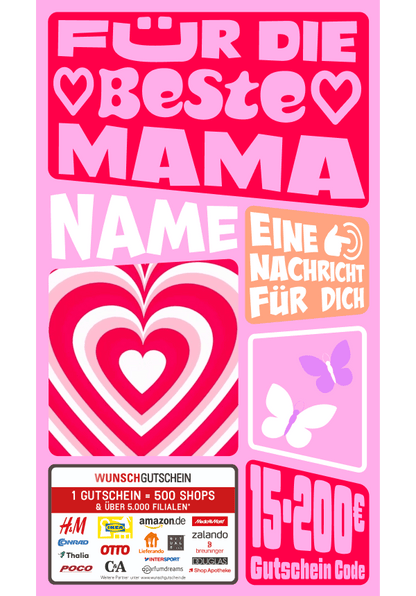 Digital - Für die beste Mama - Herz