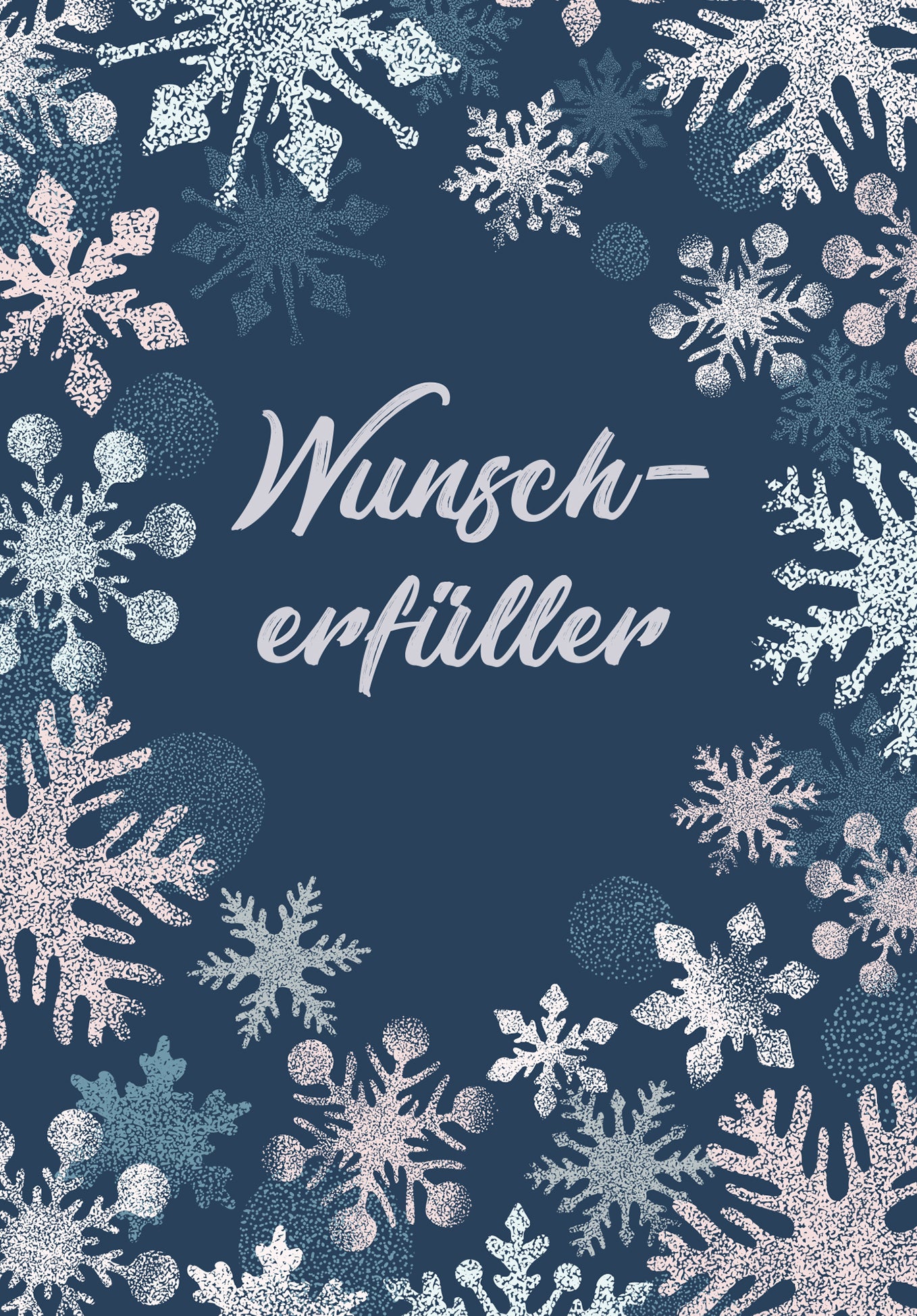 Wunscherfüller - Schneeflocken Blau (Gutscheinwert)