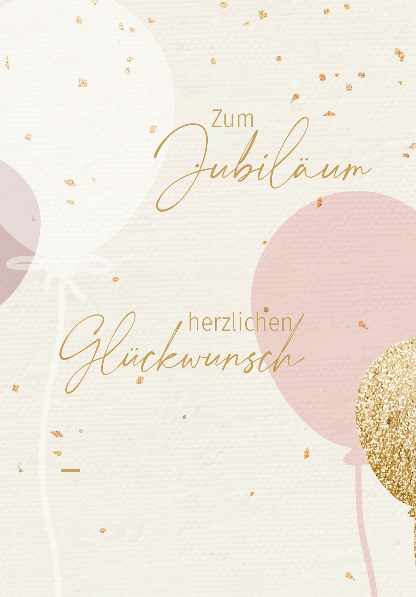 Jubiläum - Ballons Rosa PDF