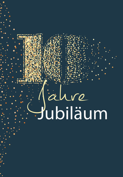 10 Jahre Jubiläum - Blau Gold PDF