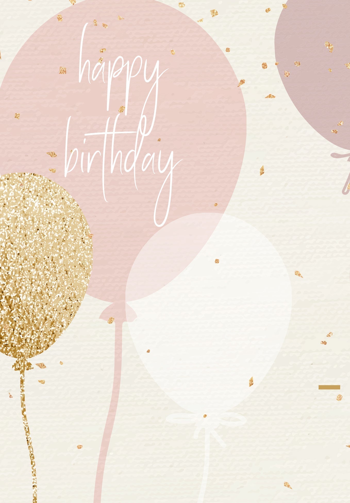 Happy Birthday - Ballons Rosa PDF