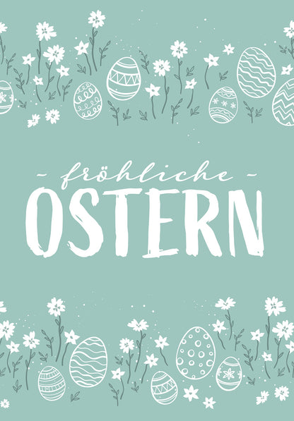 Wunschgutschein Fröhliche Ostern - Doodle Eier PDF – Geschenkgutschein Ansicht 2