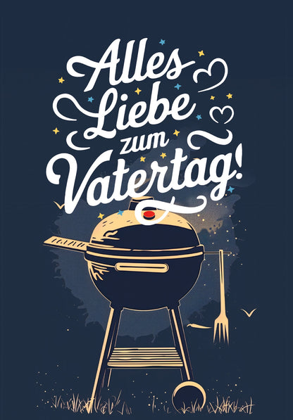Alles Liebe Vatertag - Grill Blau PDF