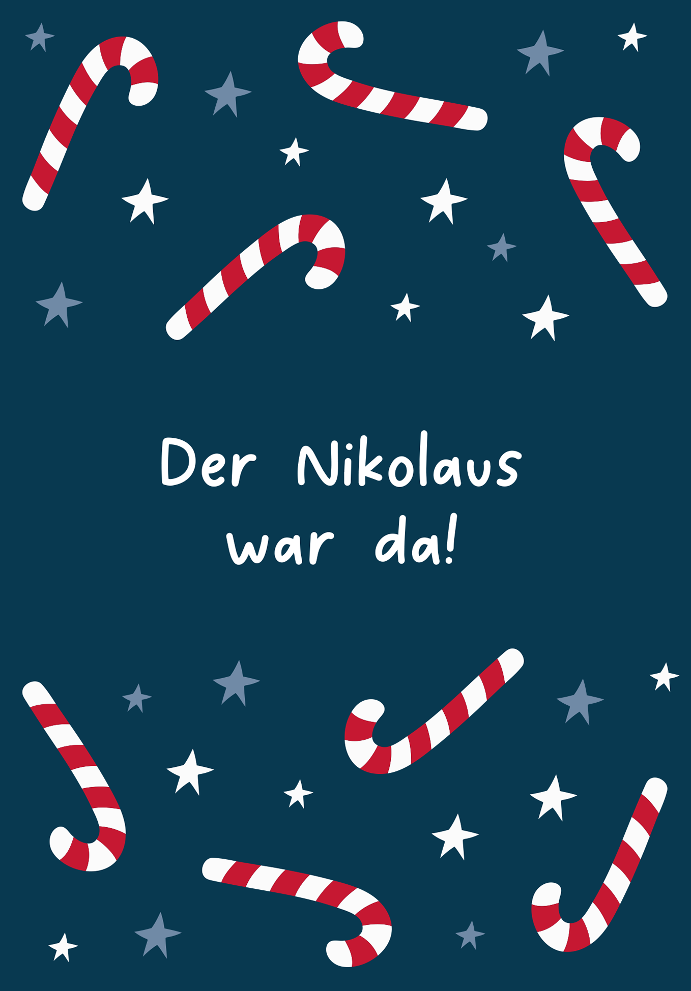 Nikolaus war da - Zuckerstangen