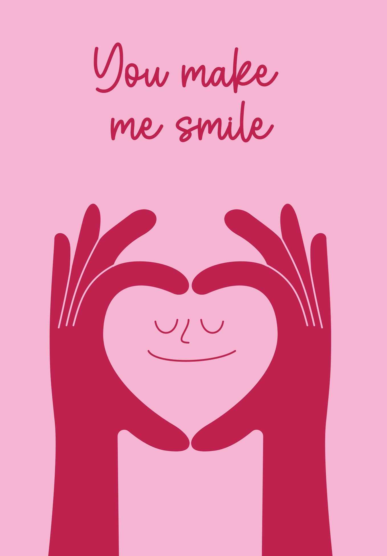 You Make Me Smile - Pink PDF
