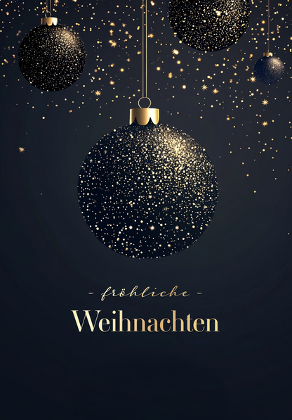 Fröhliche Weihnachten - Christbaumkugeln