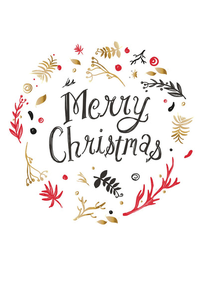 Merry Christmas - Kreis Weiß PDF