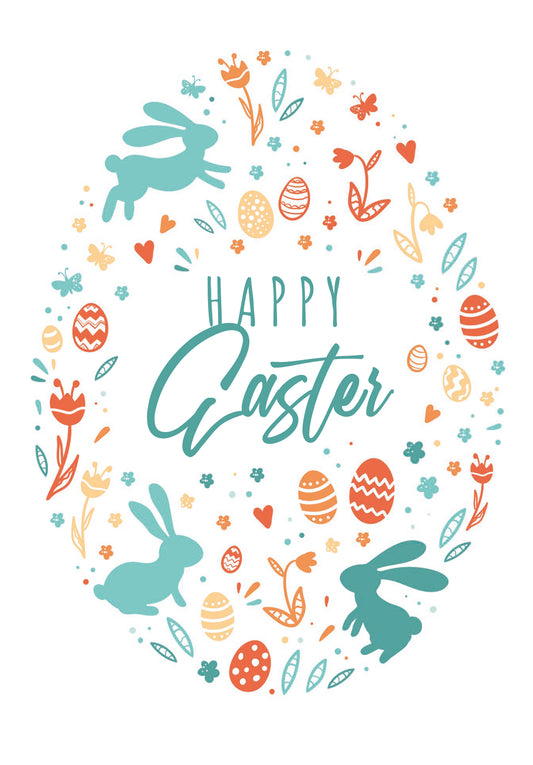 Happy Easter - Ei Bunt