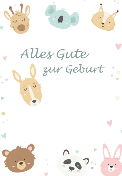 Alles Gute zur Geburt - Tiere PDF