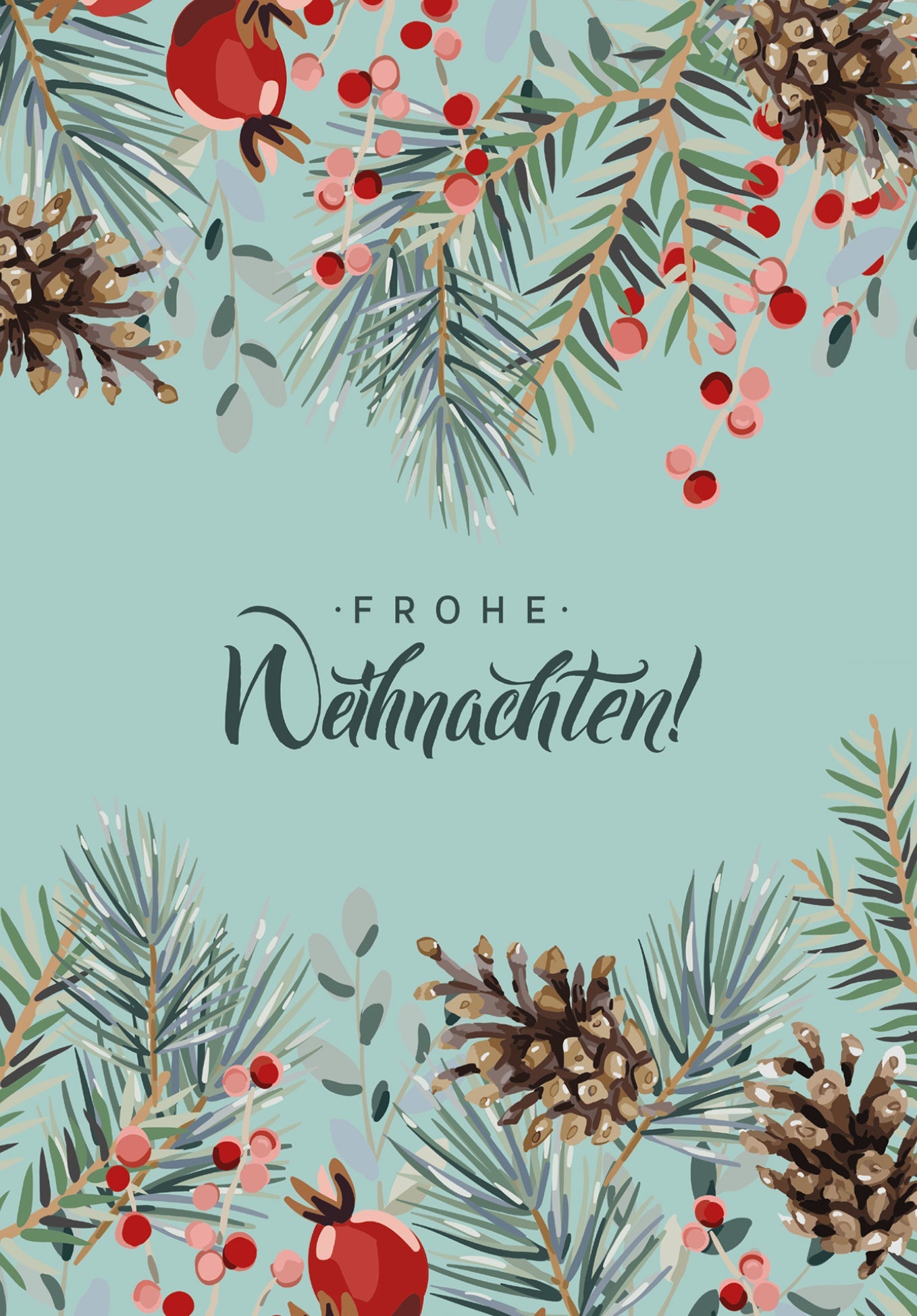 Frohe Weihnachten - Tannenzapfen PDF