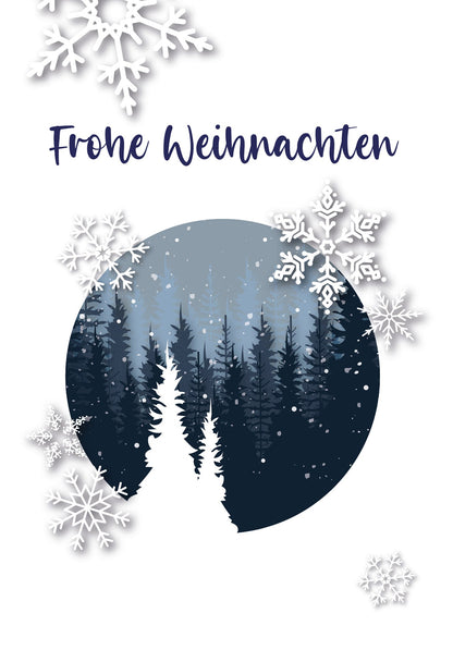 Frohe Weihnachten - Schneekugel PDF