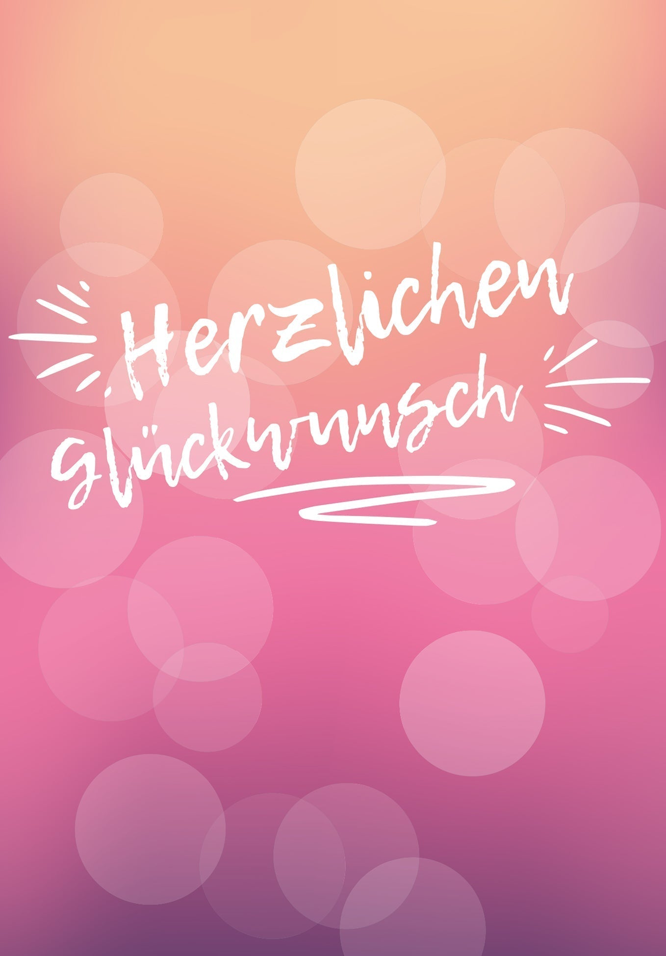 Wunschgutschein Herzlichen Glückwunsch - Pink – Geschenkgutschein Ansicht 2