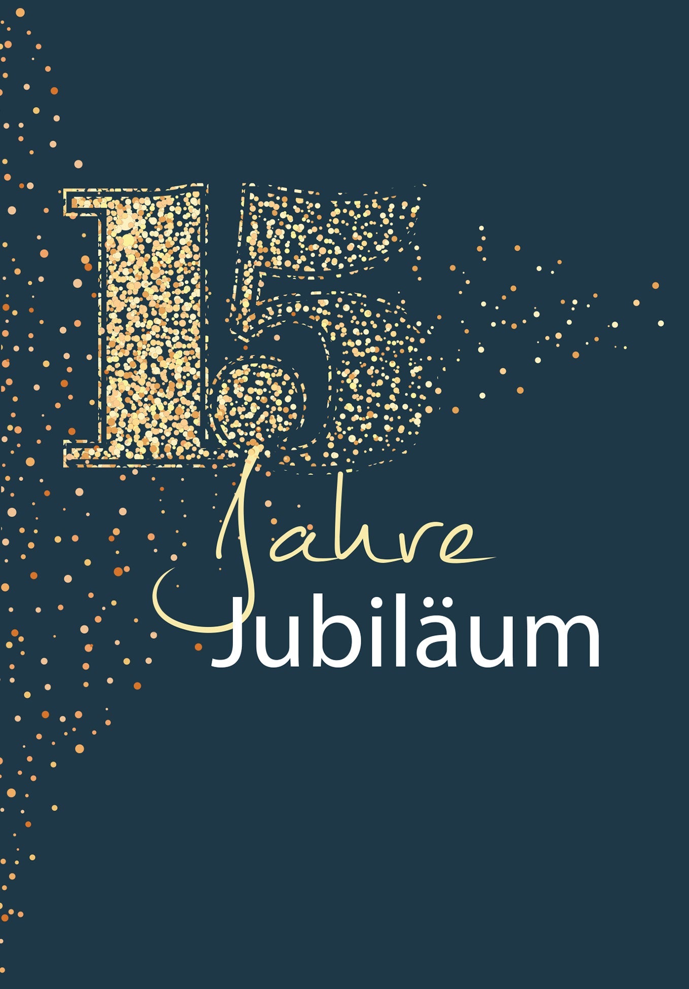 15 Jahre Jubiläum - Blau Gold PDF