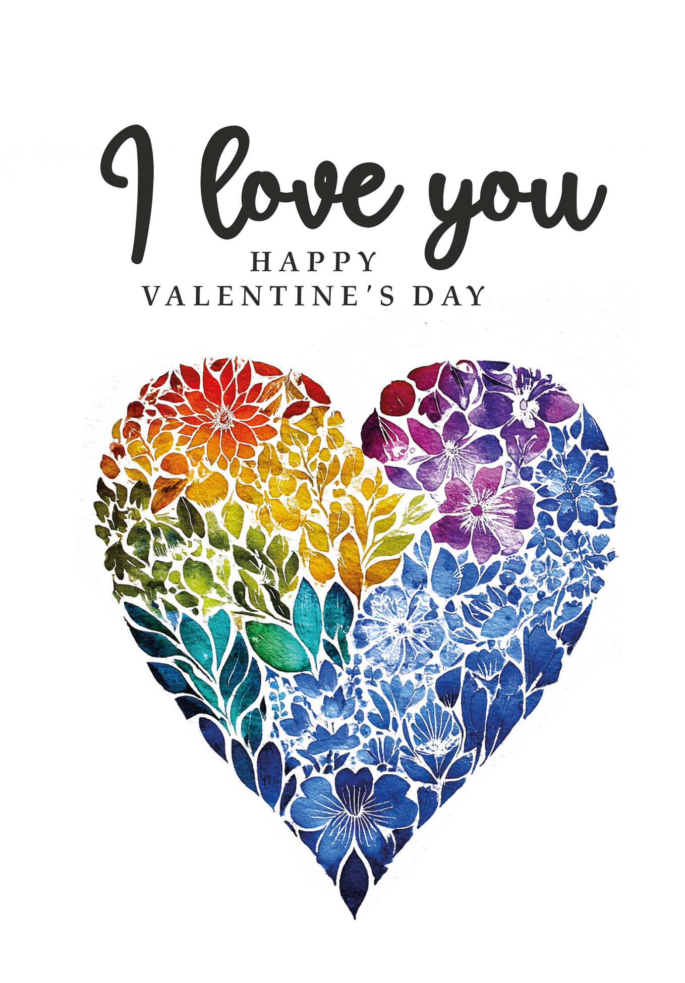 I love you - Herz Bunt