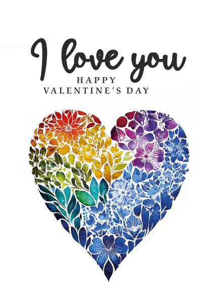 I love you - Herz Bunt