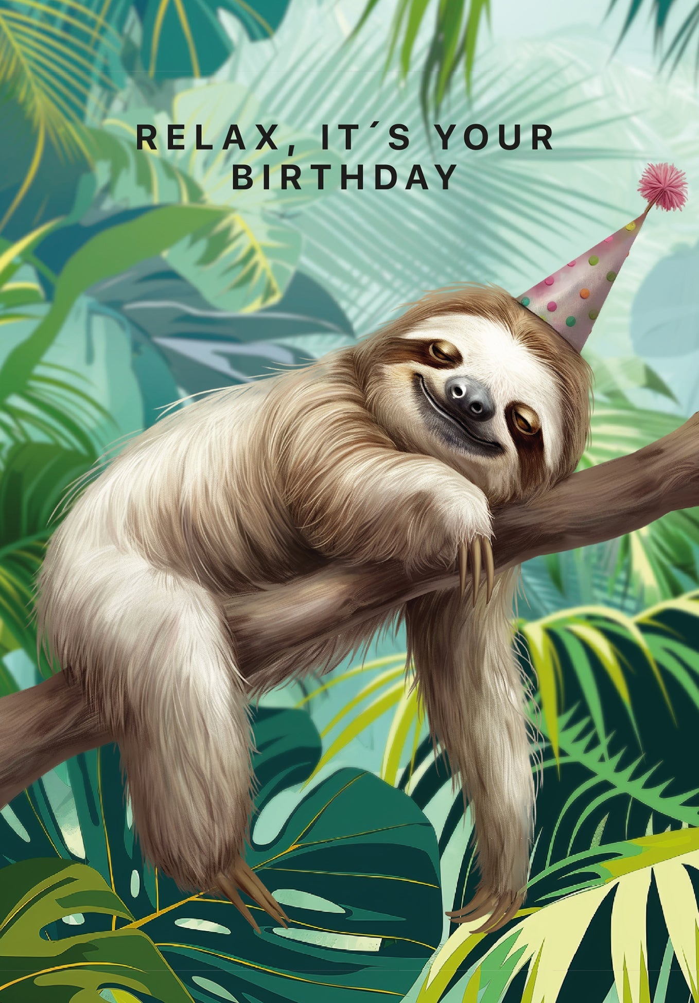 Relax Birthday - Faultier PDF