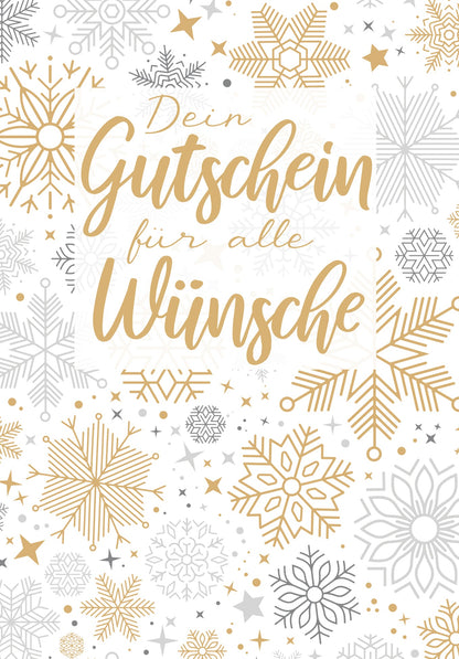 Für alle Wünsche - Schneeflocken Gold PDF
