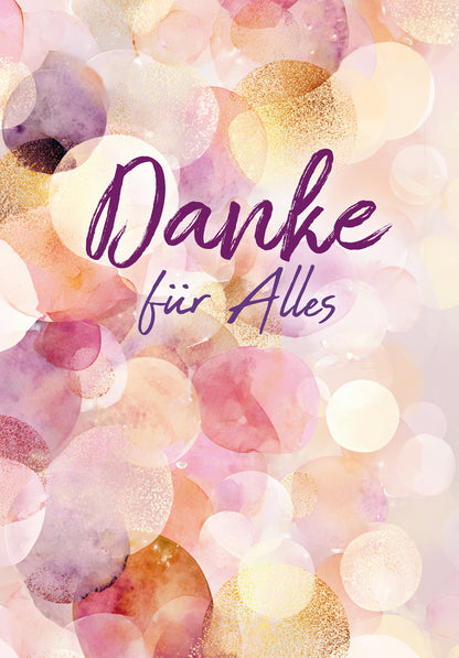 Danke für Alles - Lila Gold (Gutscheinwert)