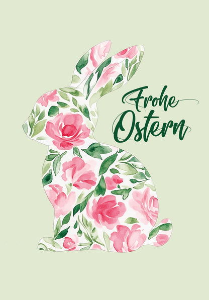 Frohe Ostern - Blumenhase PDF