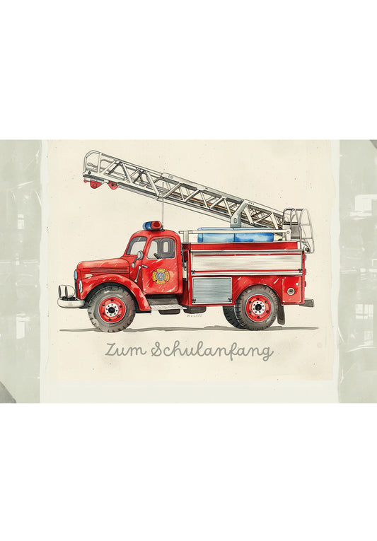 Zum Schulanfang - Feuerwehr (Gutscheinwert)