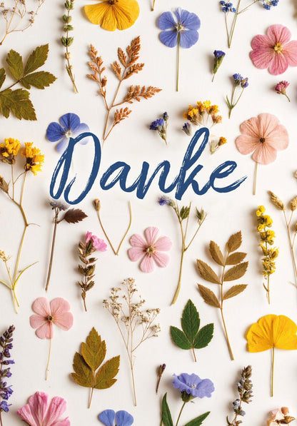 Danke - Trockenblumen Bunt PDF