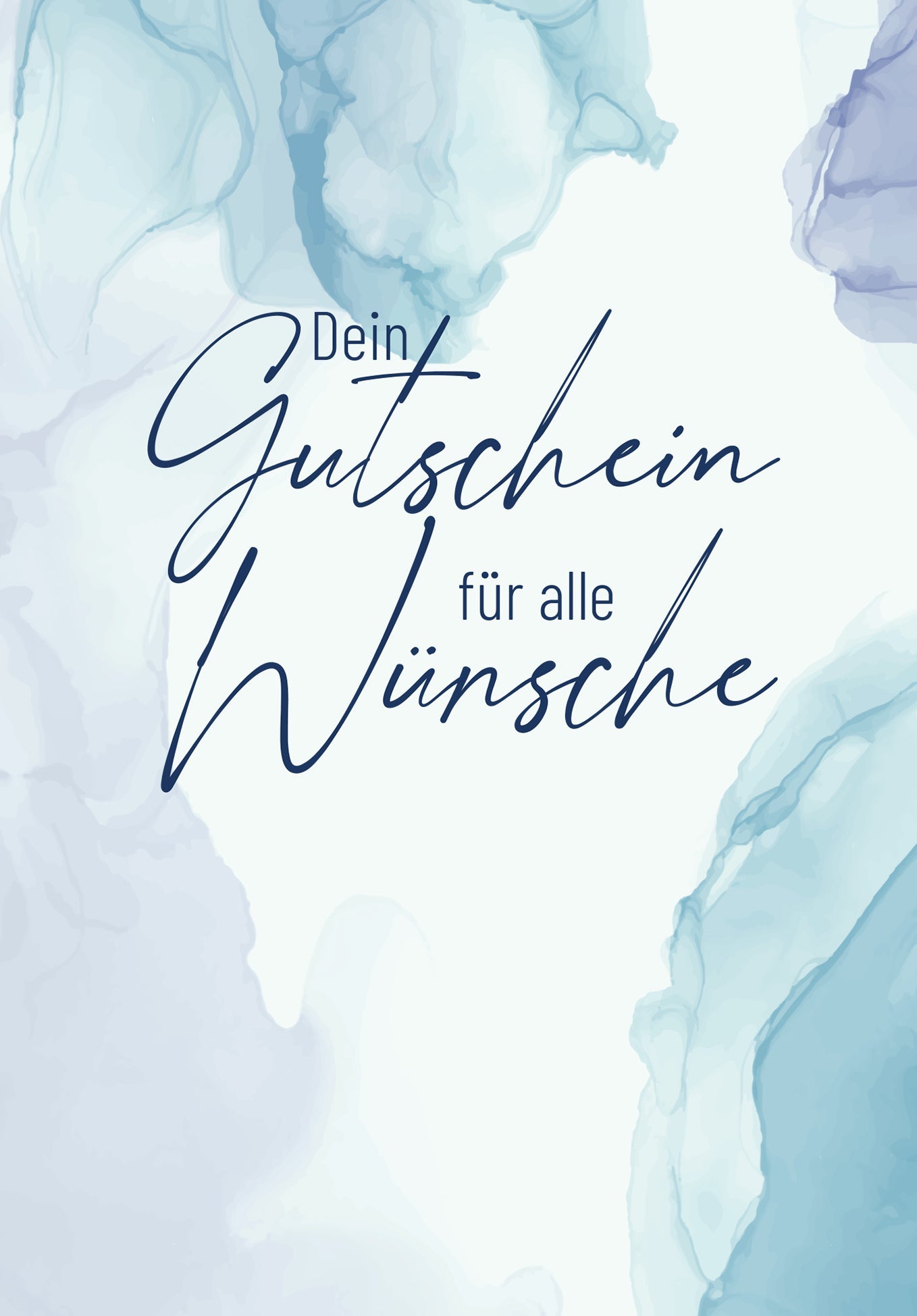 Für alle Wünsche - Aquarell Blau PDF