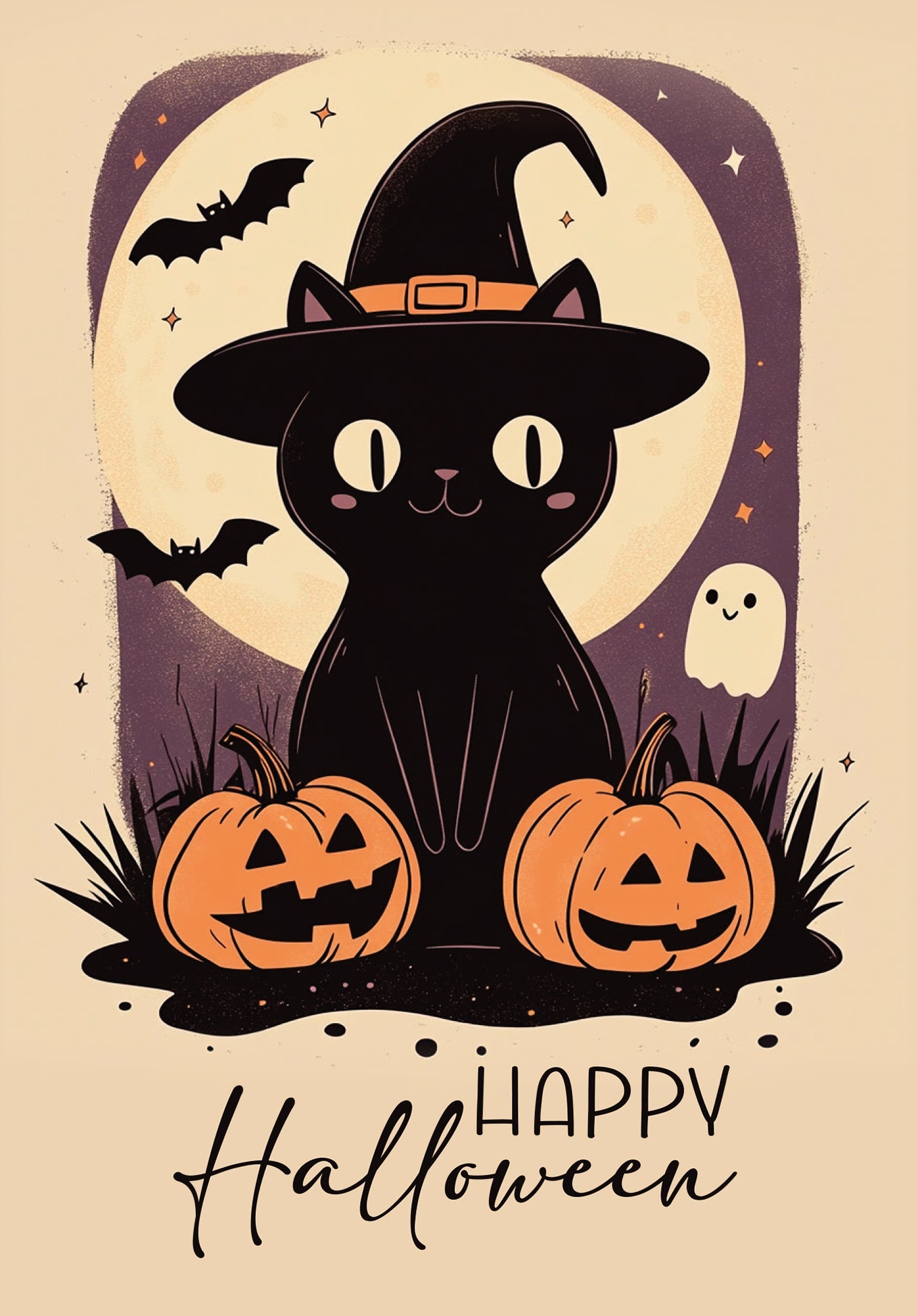 Happy Halloween - Katze PDF