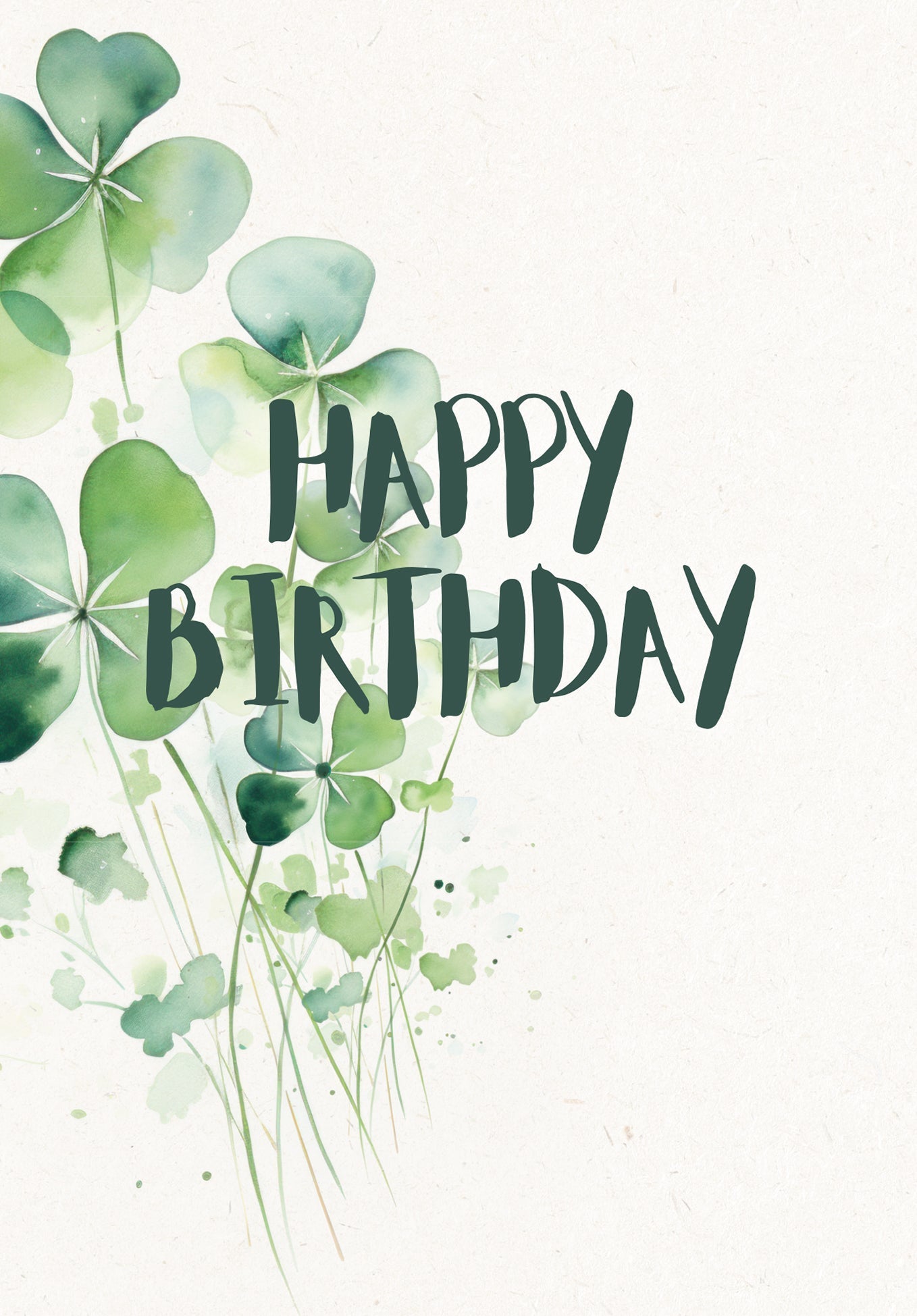 Happy Birthday - Kleeblatt PDF