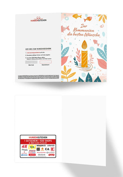 Zur Kommunion - Kerze Fische PDF