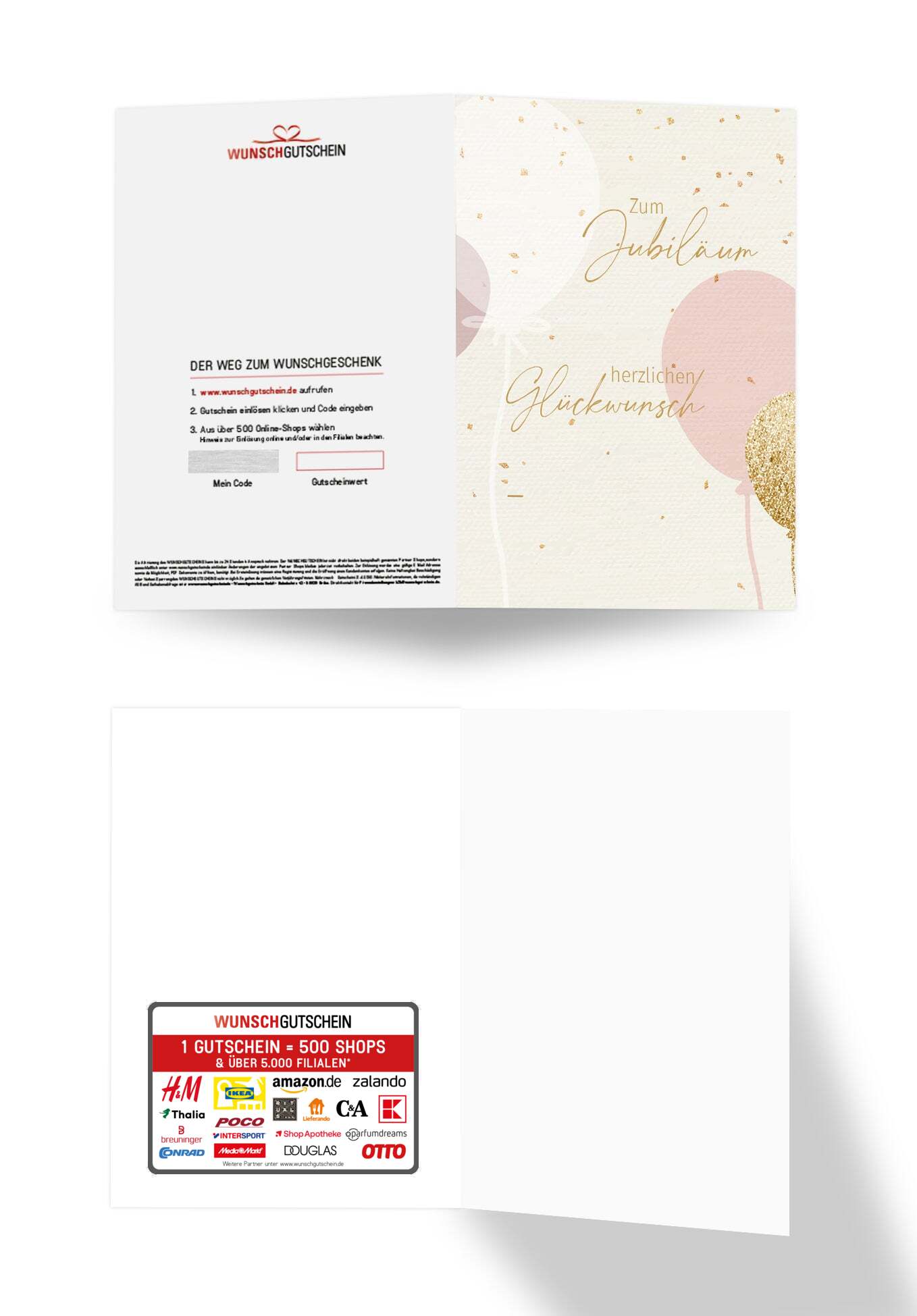 Jubiläum - Ballons Rosa PDF