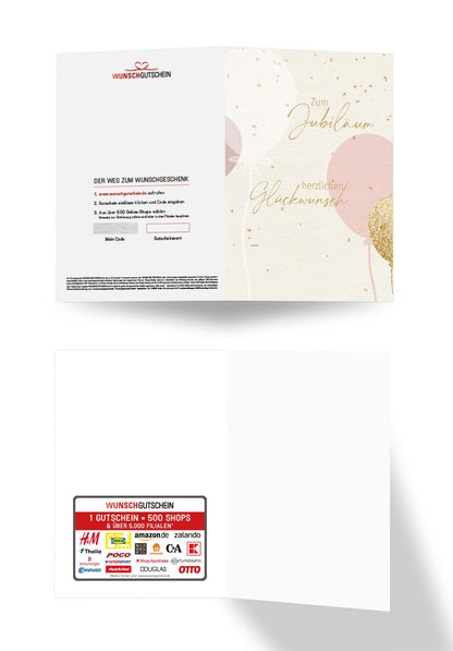 Jubiläum - Ballons Rosa PDF